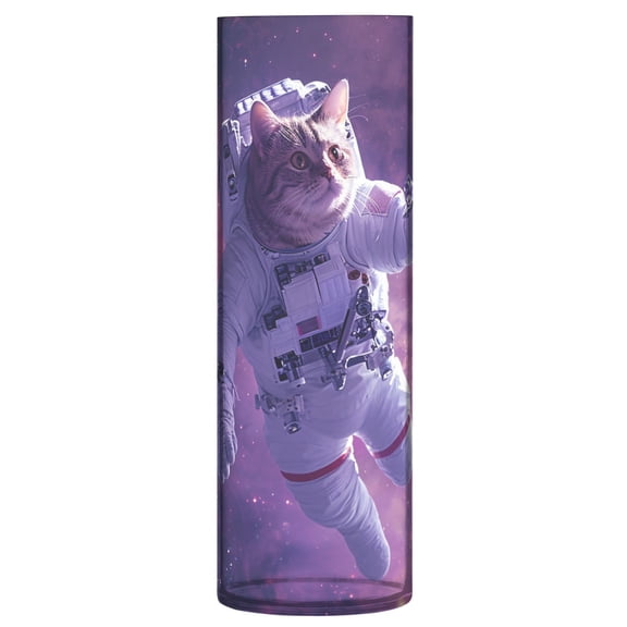JSTEL Astronaut Cat Funny Flower Vase Decorative Floreros for Home Decor Bedroom Living Room Office Table Shelf Bathroom