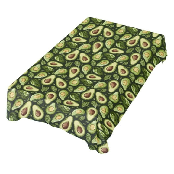 JSTEL Avocado Leaf Green Table Cloth Square 54 x 54 Inch Tablecloth Anti Wrinkle Table Cover for Dining Kitchen Parties