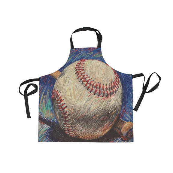 JSTEL Baseball Bat Apron with 2 Pockets for Women Men Adjustable Garden Bib