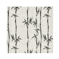 JSTEL Black Bamboos Cloth Napkins Set of 4, 20x20 Inch Washable and Reusable Napkin for Decoupage Dinner Party Everyday Use