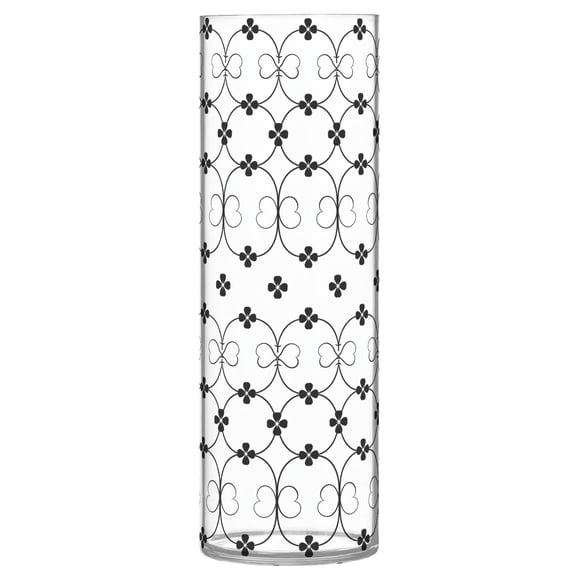 JSTEL Black Wire Four Leaf Clover Flower Vase Decorative Floreros for Home Decor Bedroom Living Room Office Table Shelf Bathroom