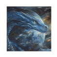thumbnail image 1 of JSTEL Blue Dragon Galaxy Cloth Napkins Set of 6, 20x20 Inch Washable and Reusable Napkin for Decoupage Dinner Party Everyday Use, 1 of 6