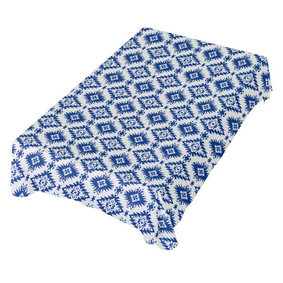 JSTEL Blue Star Aztec Art Table Cloth Square 54 x 54 Inch Tablecloth Anti Wrinkle Table Cover for Dining Kitchen Parties