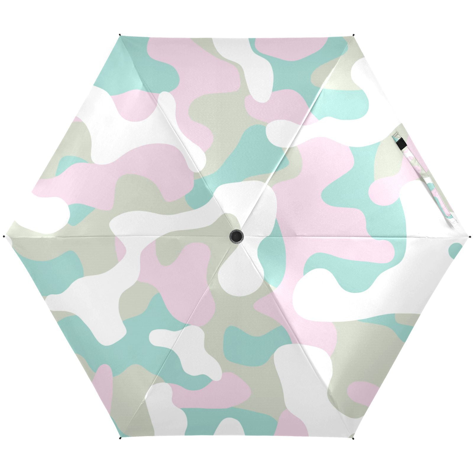 JSTEL Camo Camouflage Pastel Colors Folding Umbrella for Rain Sun