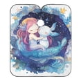 thumbnail image 1 of JSTEL Cartoon Axolotl and Mermaid Waterproof Barber Cape for Men Women Beard Shaving Bib Apron Professional Hair Cutting Cloth, 65 x 55 inch, 1 of 6