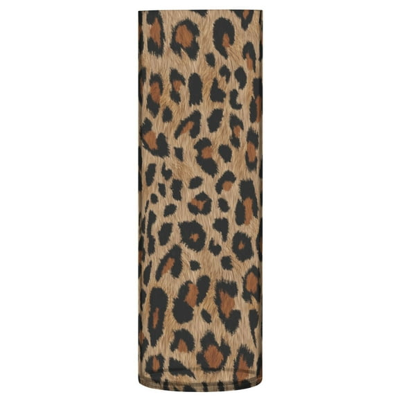 JSTEL Cheetah Leopard Print Animal Flower Vase Decorative Floreros for Home Decor Bedroom Living Room Office Table Shelf Bathroom