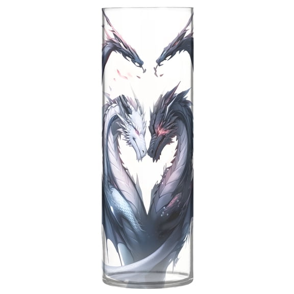 JSTEL Couple Of Dragons Flower Vase Decorative Floreros for Home Decor Bedroom Living Room Office Table Shelf Bathroom