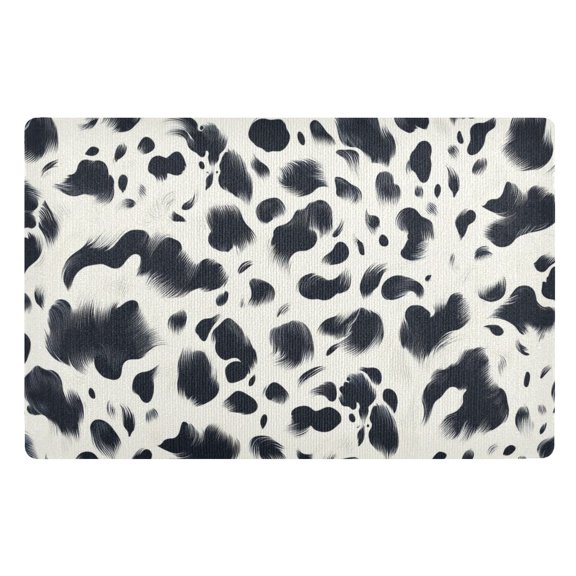 JSTEL Cow Prints Front Door Mat Outside Entrance 32x20 Inch Doormat for Outdoor Indoor Washable Non Slip Floor Mats