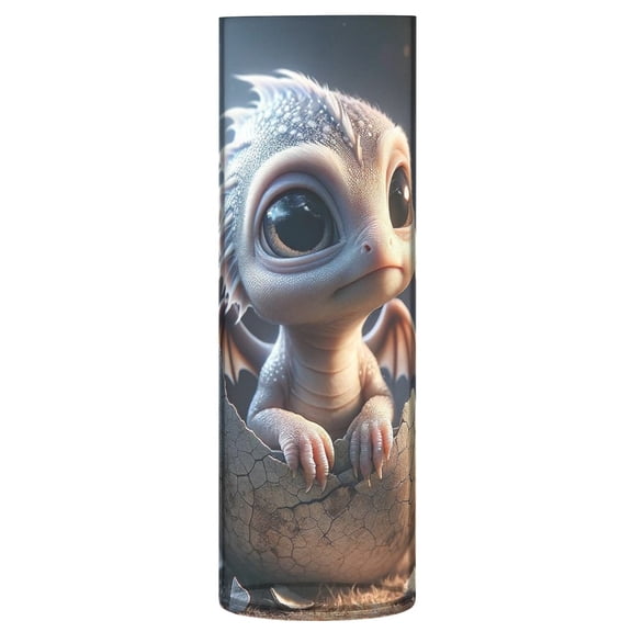 JSTEL Cute Baby Dragon Flower Vase Decorative Floreros for Home Decor Bedroom Living Room Office Table Shelf Bathroom