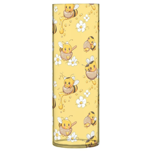 JSTEL Cute Bee Flower Flower Vase Decorative Floreros for Home Decor Bedroom Living Room Office Table Shelf Bathroom