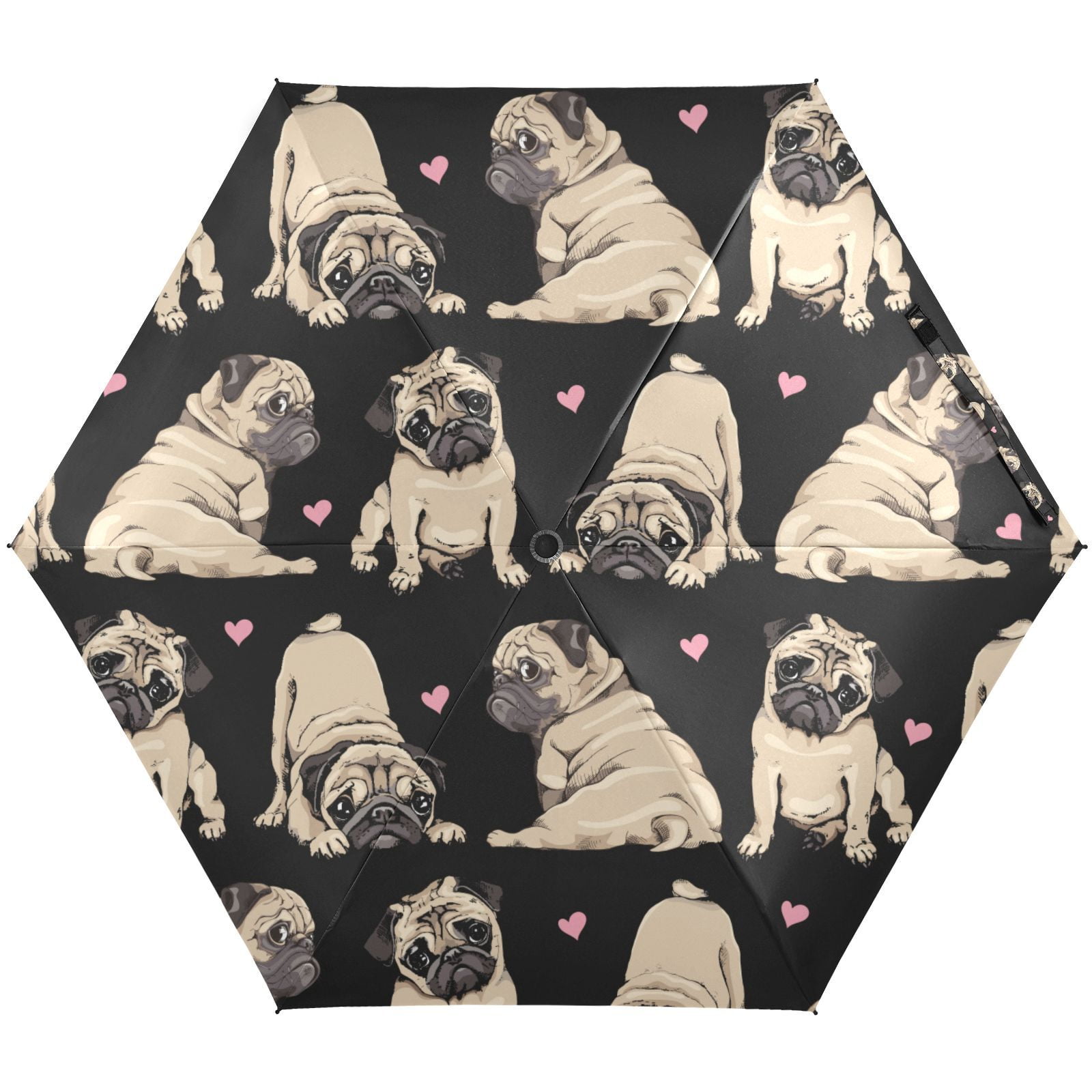 Pug Heart Automatic Umbrella Pug Heart Automatic Umbrella