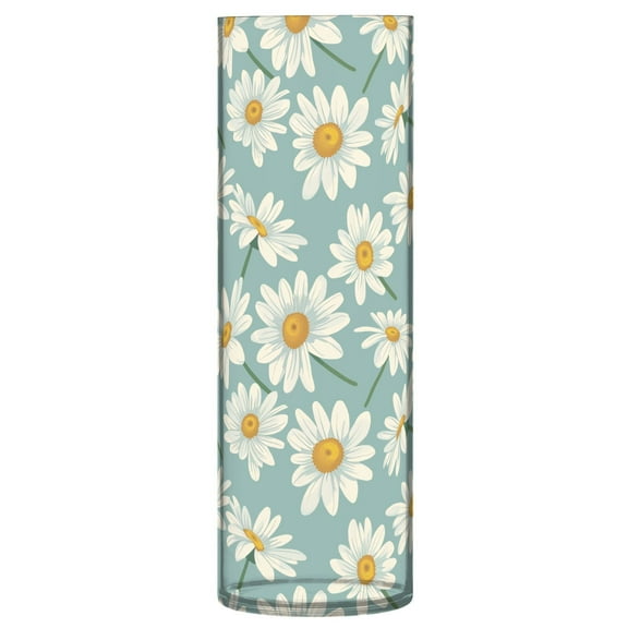 JSTEL Daisy Flower Flower Vase Decorative Floreros for Home Decor Bedroom Living Room Office Table Shelf Bathroom
