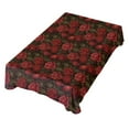 thumbnail image 1 of JSTEL Dark Red Rose Flowers Table Cloth Rectangle 54 x 72 Inch Tablecloth Anti Wrinkle Table Cover for Dining Kitchen Parties, 1 of 1