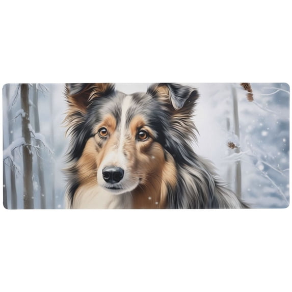 JSTEL Dog Large Gaming Mouse Pad Big Mousepad Mice Keyboard Mat with Non-Slip Rubber Base for Computer Laptop Home & Office, 35.4 X 15.7 inch