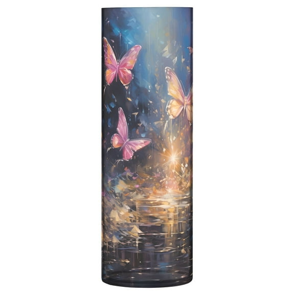 JSTEL Dreamlike Butterfly Flower Vase Decorative Floreros for Home Decor Bedroom Living Room Office Table Shelf Bathroom