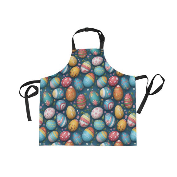 JSTEL Easter Eggs Apron with 2 Pockets for Women Men Adjustable Garden Bib