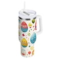 thumbnail image 1 of JSTEL Easter Eggs & Flower 30 oz Tumbler Stainless Steel Water Bottle Vacuum Insulated Cup with Straw Lid & Handle For Travel Car Cup Holder, 1 of 8