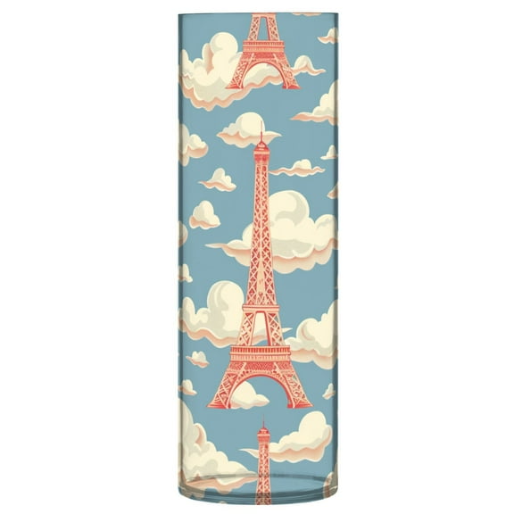 JSTEL Eiffel Tower Cloud Flower Vase Decorative Floreros for Home Decor Bedroom Living Room Office Table Shelf Bathroom