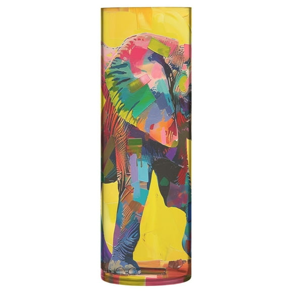 JSTEL Elephant Collage Flower Vase Decorative Floreros for Home Decor Bedroom Living Room Office Table Shelf Bathroom
