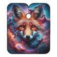 thumbnail image 1 of JSTEL Fox Head Galaxy Waterproof Barber Cape for Men Women Beard Shaving Bib Apron Professional Hair Cutting Cloth, 65 x 55 inch, 1 of 6