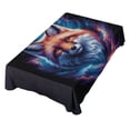 thumbnail image 1 of JSTEL Fox Head in Nebula Table Cloth Square 54 x 54 Inch Tablecloth Anti Wrinkle Table Cover for Dining Kitchen Parties, 1 of 6