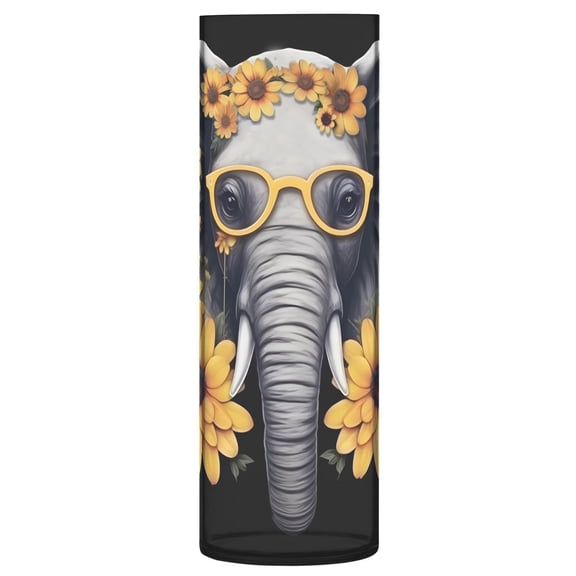 JSTEL Funny Elephant Sunflowers Flower Vase Decorative Floreros for Home Decor Bedroom Living Room Office Table Shelf Bathroom