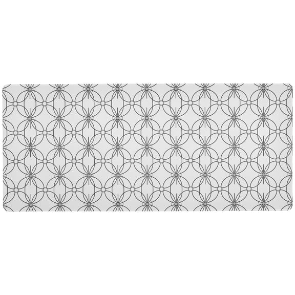 JSTEL Geometric Coin Large Gaming Mouse Pad Big Mousepad Mice Keyboard Mat with Non-Slip Rubber Base for Computer Laptop Home & Office, 31.5 X 11.8 inch