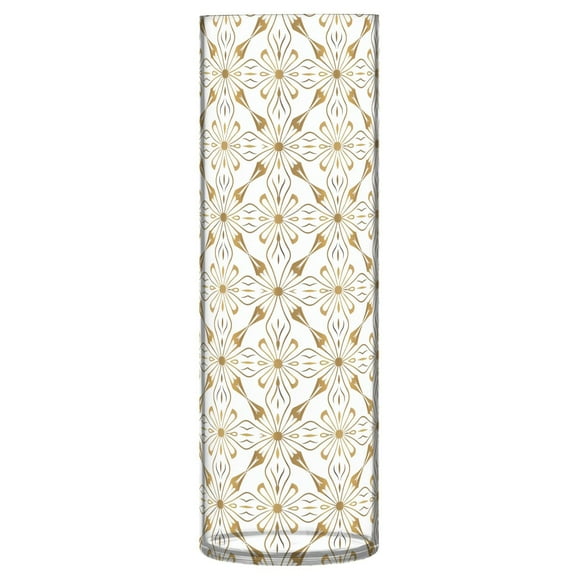 JSTEL Geometric Flower Gold Flower Vase Decorative Floreros for Home Decor Bedroom Living Room Office Table Shelf Bathroom