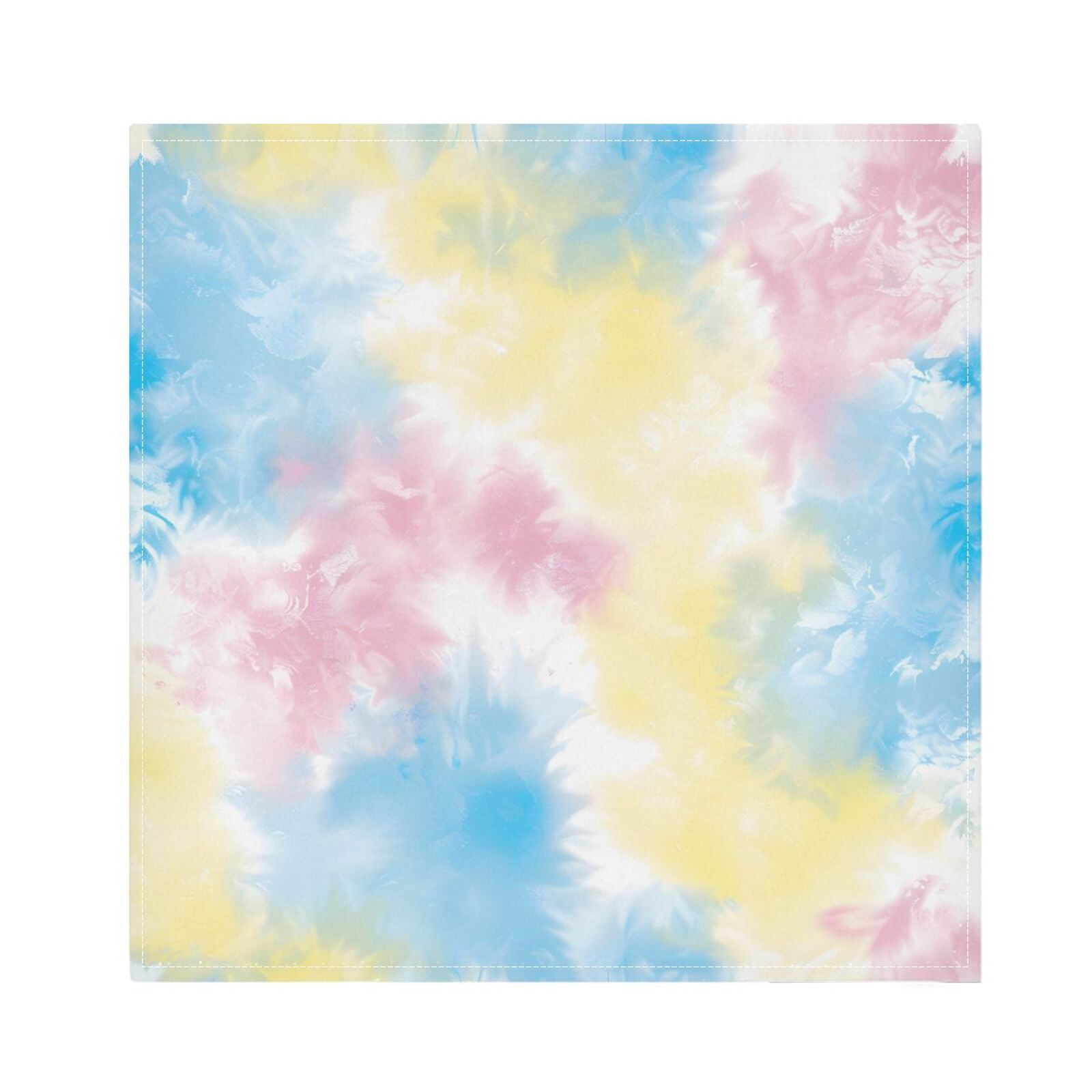 JSTEL Gradient Tie Dye Cloth Napkins Set of 6, 20x20 Inch Washable and Reusable Napkin for Decoupage Dinner Party Everyday Use