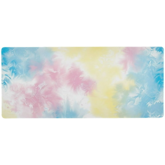 JSTEL Gradient Tie Dye Large Gaming Mouse Pad Big Mousepad Mice Keyboard Mat with Non-Slip Rubber Base for Computer Laptop Home & Office, 31.5 X 11.8 inch
