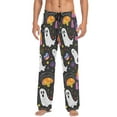 thumbnail image 1 of JSTEL Halloween Ghosts Mushrooms Men's Sleepwear Mens Pajama Pants Bottoms with Pockets, L, 1 of 6