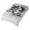 thumbnail image 1 of JSTEL Husky Dog Puppy Table Cloth Square 60 x 60 Inch Tablecloth Anti Wrinkle Table Cover for Dining Kitchen Parties, 1 of 6