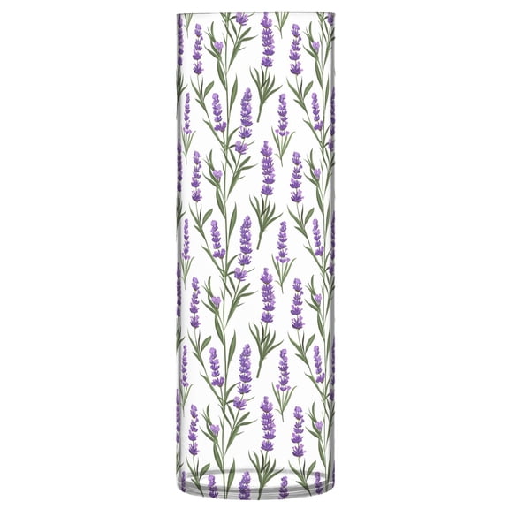 JSTEL Lavender Floral Flower Flower Vase Decorative Floreros for Home Decor Bedroom Living Room Office Table Shelf Bathroom