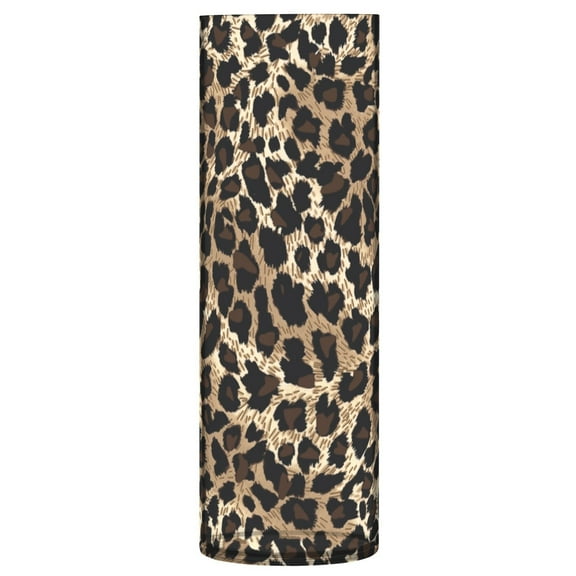 JSTEL Leopard Cheetah Prints Animal Flower Vase Decorative Floreros for Home Decor Bedroom Living Room Office Table Shelf Bathroom