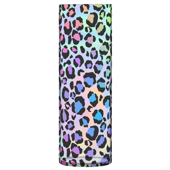 JSTEL Leopard Print Rainbow Cheetah Polka Dot Flower Vase Decorative Floreros for Home Decor Bedroom Living Room Office Table Shelf Bathroom