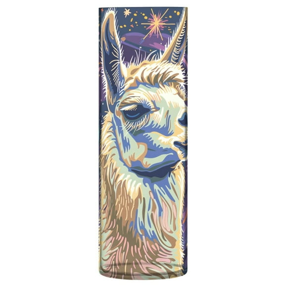 JSTEL Llama Alpaca Starry Sky Flower Vase Decorative Floreros for Home Decor Bedroom Living Room Office Table Shelf Bathroom