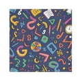 thumbnail image 1 of JSTEL Math Cartoon Colorful Cloth Napkins Set of 6, 20x20 Inch Washable and Reusable Napkin for Decoupage Dinner Party Everyday Use, 1 of 6