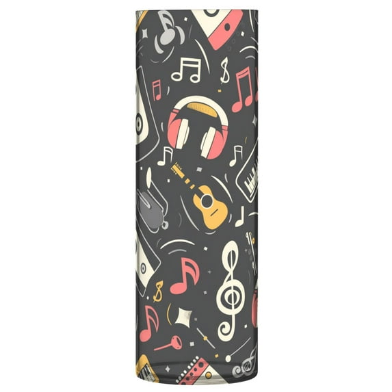 JSTEL Music Note Musical Instrument Flower Vase Decorative Floreros for Home Decor Bedroom Living Room Office Table Shelf Bathroom
