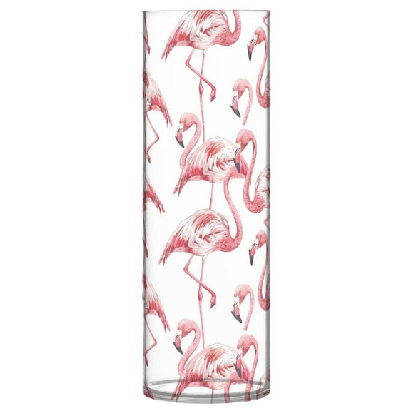 JSTEL Pink Flamingo Flower Vase Decorative Floreros for Home Decor Bedroom Living Room Office Table Shelf Bathroom