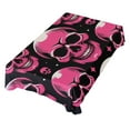 thumbnail image 1 of JSTEL Pink Skull Stars & Polka Dots Table Cloth Rectangle 54 x 72 Inch Tablecloth Anti Wrinkle Table Cover for Dining Kitchen Parties, 1 of 6