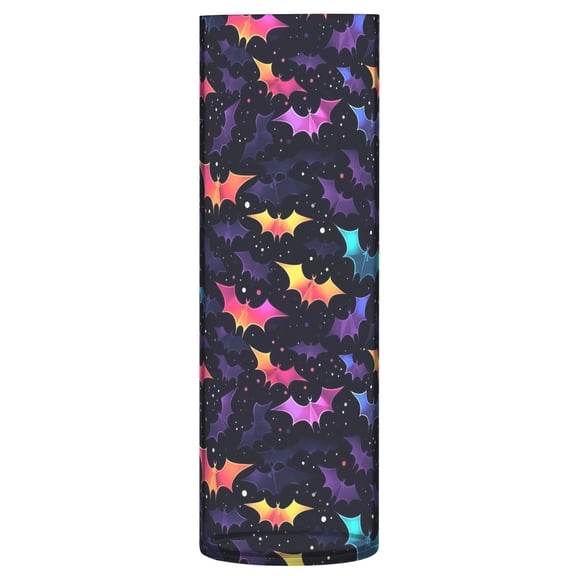 JSTEL Rainbow Bat Halloween Flower Vase Decorative Floreros for Home Decor Bedroom Living Room Office Table Shelf Bathroom