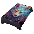 thumbnail image 1 of JSTEL Rainbow Wolf Artwork Table Cloth Rectangle 60 x 90 Inch Tablecloth Anti Wrinkle Table Cover for Dining Kitchen Parties, 1 of 6