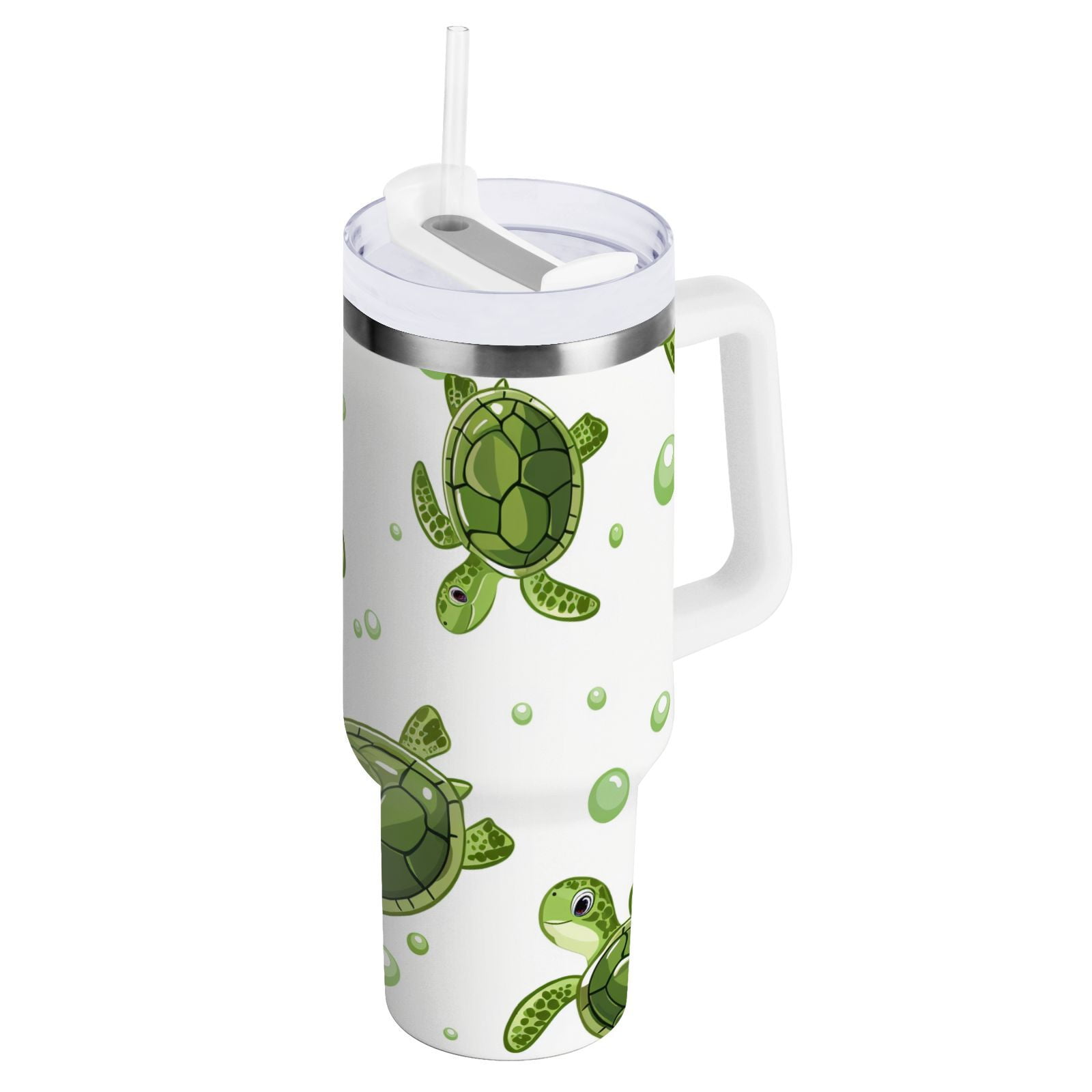 JSTEL Sea Turtle Bubble 40 oz Tumbler Stainless Steel Water Bottle ...