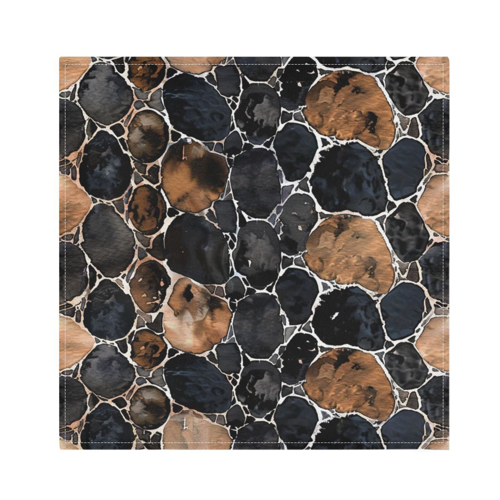 JSTEL Snake Skin Print Cloth Napkins Set of 6, 20x20 Inch Washable and Reusable Napkin for Decoupage Dinner Party Everyday Use