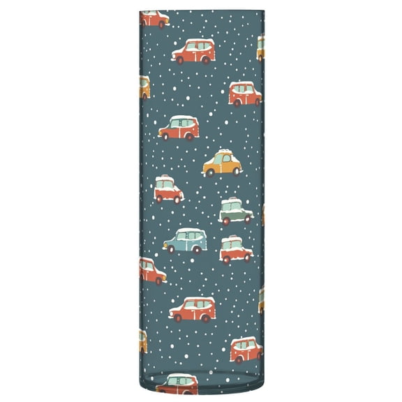 JSTEL Snow Truck Polka Dots Flower Vase Decorative Floreros for Home Decor Bedroom Living Room Office Table Shelf Bathroom