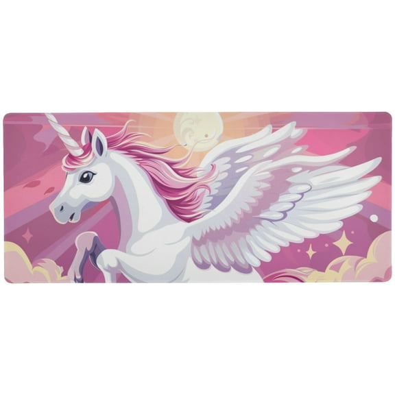 JSTEL Soaring Unicorn Large Gaming Mouse Pad Big Mousepad Mice Keyboard Mat with Non-Slip Rubber Base for Computer Laptop Home & Office, 31.5 X 15.7 inch
