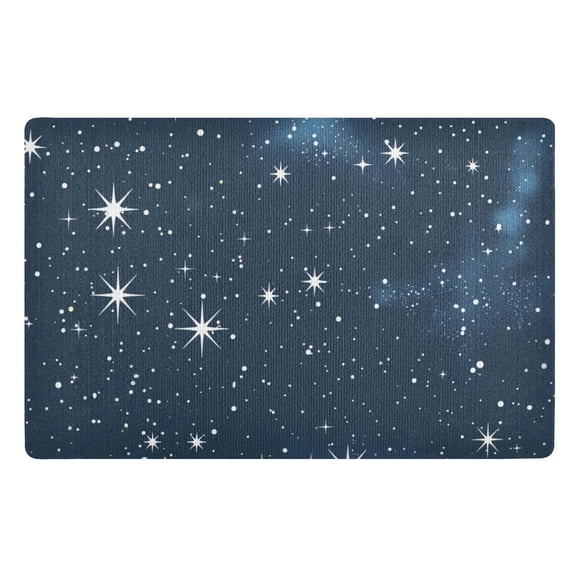 JSTEL Star Starry Sky Front Door Mat Outside Entrance 32x20 Inch Doormat for Outdoor Indoor Washable Non Slip Floor Mats