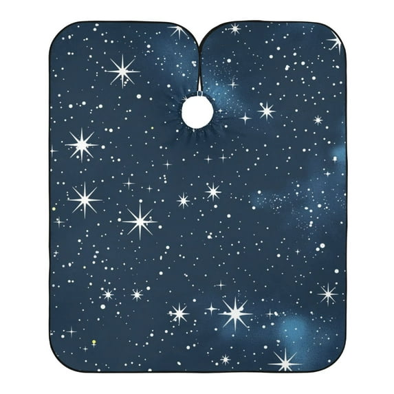 JSTEL Star Starry Sky Waterproof Barber Cape for Men Women Beard Shaving Bib Apron Professional Hair Cutting Cloth, 65 x 55 inch