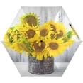 thumbnail image 1 of JSTEL Sunflowers Bouquet Yellow Flower Floral Folding Umbrella for Rain Sun Travel Mini Lightweight Compact Umbrellas, 1 of 1