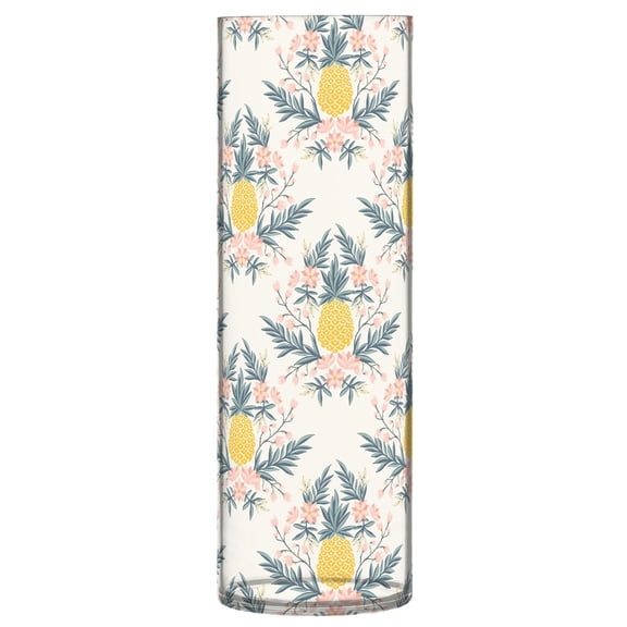 JSTEL Tropical Vintage Pineapple Floral Flower Vase Decorative Floreros for Home Decor Bedroom Living Room Office Table Shelf Bathroom